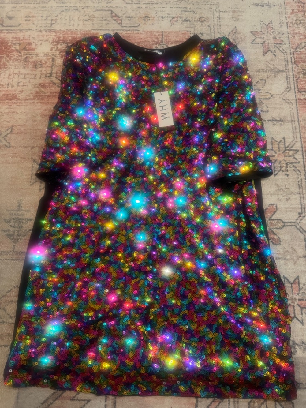 Girls' Multi-Color Sequin Party Dress by WHY